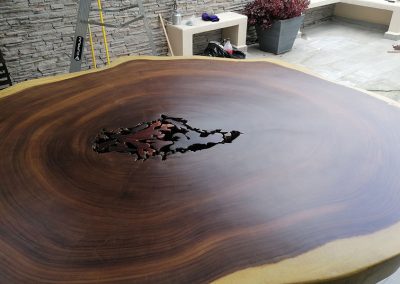 Restauración de mesa de parota